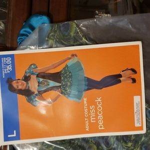 Peacock costume cosplay suit size large. NWT choker, leggins, and shoes not incl